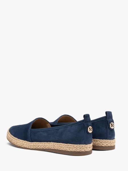 Granatowe espadryle z weluru