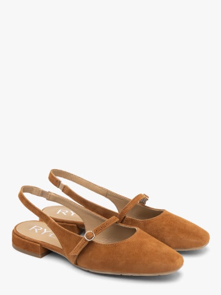 Rude czółenka slingback