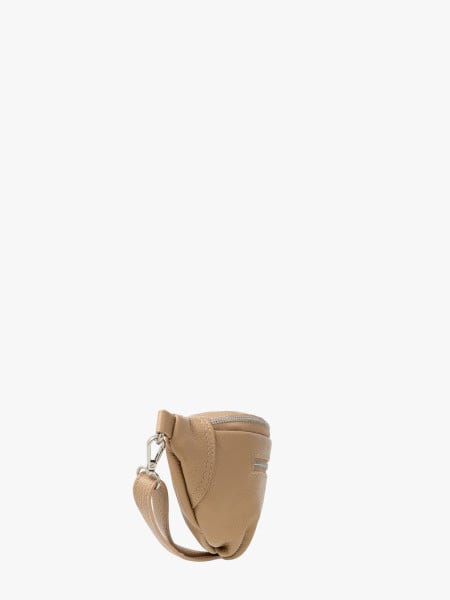 Beżowa torebka nerka-crossbody