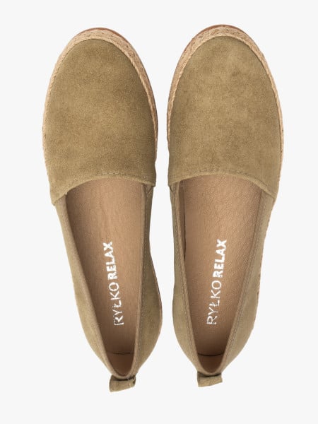 Oliwkowe espadryle damskie