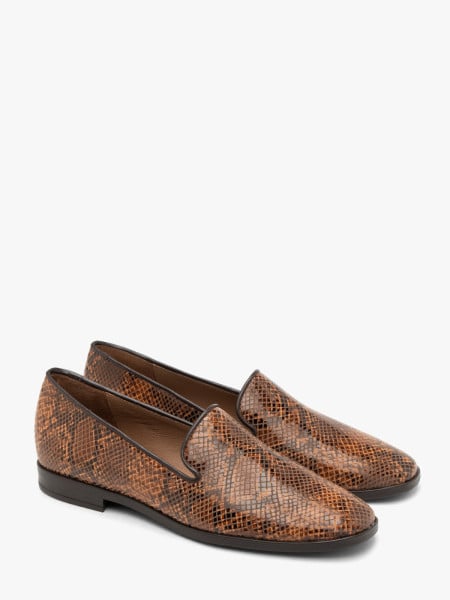 Mokasyny damskie w zwierzęcy print